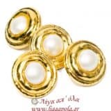 Κουμπί χρυσό πέρλα 17mm - Λίγα απ' όλα