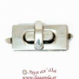 Κούμπωμα τσάντας ασημί ίσιο - Λίγα απ' όλα