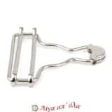 Κλιπ σαλοπέτας 40mm ασημί