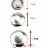 Πριτσίνια ασημί 7mm - 9mm - 10mm - Συσκευασία 50 τεμαχίων