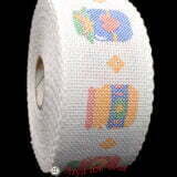 Σταμπωτή βαμβακερή φάσα για κέντημα AIDA 5εκ Βαζάκια μαρμελάδας