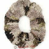 Scrunchie Πλεκτό λαστιχάκι για μαλλιά πολύχρωμο της γης