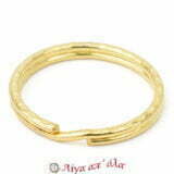 Κρίκος μπρελόκ για κλειδιά χρυσό 3εκ