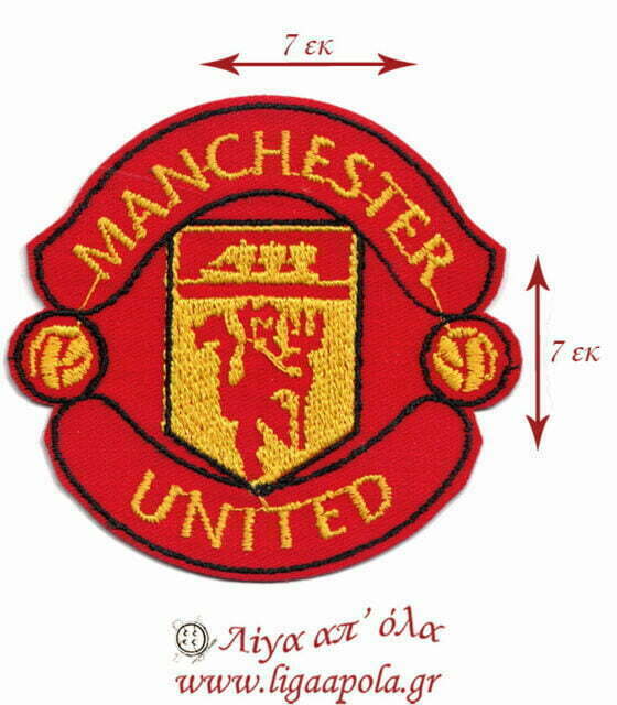 Θερμοκολλητικό σιδερότυπο μοτίφ σήμα Manchester United 70x70mm - 1131 Λίγα απ' όλα - Πλέξιμο, Ράψιμο, Κέντημα