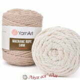 Macrame Rope 5mm - Yarnart Μακραμέ  (+video) 500 γρ. 85 μ.