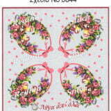 Σταμπωτό Πασχαλινό καρέ καλάθι με πουλάκια 90x90 Κνωσός - Regina stitch 8044 ΛΧ