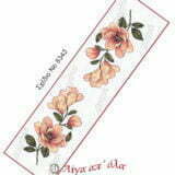 Σταμπωτή τραβέρσα λουλούδια 38x140 Κνωσός - Regina stitch 8343 ΛΧ
