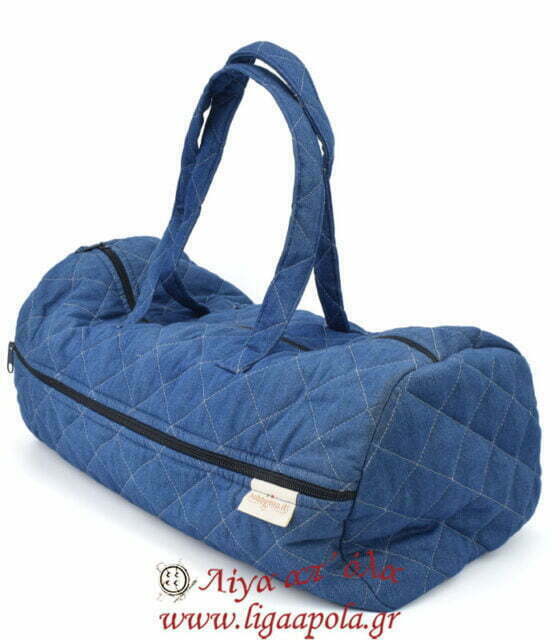 Υφασμάτινη τσάντα για είδη πλεξίματος μπλε 40x20x18εκ Λίγα απ' όλα - Πλέξιμο, Ράψιμο, Κέντημα