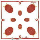 Καρέ πασχαλινό σταμπωτό 90x90 Κνωσός κόκκινα αυγά Art04-08 - Pero