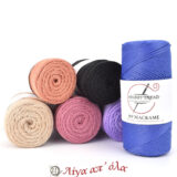 PP Macrame 2mm - Hobbytrend – Νήμα για Μακραμέ Τσάντες 200γρ 230μ - 2002