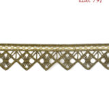 Λασέ μηχανής κεντημάτων 4εκ Μπρονζέ - κωδ 791