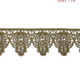 Λασέ μηχανής κεντημάτων 6εκ Μπρονζέ - κωδ 716