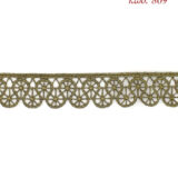 Λασέ μηχανής κεντημάτων 3εκ Μπρονζέ - κωδ 809