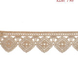 Λασέ μηχανής κεντημάτων 4,5εκ Ροζ χρυσό - κωδ 798