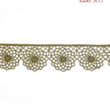 Λασέ μηχανής κεντημάτων 6εκ Μπρονζέ - κωδ 855