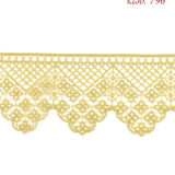 Λασέ μηχανής κεντημάτων 11εκ Χρυσό ανοιχτό - κωδ 796