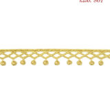 Λασέ μηχανής κεντημάτων 2,5εκ Χρυσό ανοιχτό - κωδ 801