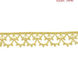 Λασέ μηχανής κεντημάτων 2,5εκ Χρυσό ανοιχτό - κωδ 806