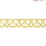 Λασέ μηχανής κεντημάτων 3εκ Χρυσό ανοιχτό - κωδ 781