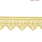 Λασέ μηχανής κεντημάτων 5εκ Χρυσό ανοιχτό - κωδ 804