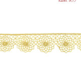 Λασέ μηχανής κεντημάτων 6εκ Χρυσό ανοιχτό - κωδ 855