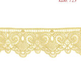 Λασέ μηχανής κεντημάτων 8εκ Χρυσό ανοιχτό - κωδ 723