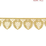 Λασέ μηχανής κεντημάτων 4,5εκ Χρυσό ανοιχτό - κωδ 922