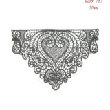 Γωνία Λασέ Μηχανής Φινίρισμα Κεντημάτων 30εκ Ανθρακί - 783 - Ζευγάρι 2τμχ