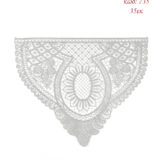 Γωνία Λασέ Μηχανής Φινίρισμα Κεντημάτων 35εκ Ασημί - 735