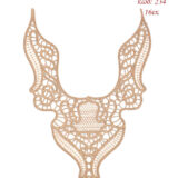 Γωνία Λασέ Μηχανής για τραβέρσα οβάλ Φινίρισμα Κεντημάτων 16εκ Ροζ χρυσό - 234 - Ζευγάρι 2τμχ