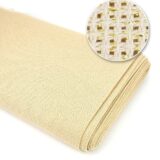 Ύφασμα Εταμίν Κνωσός Μπεζ με χρυσοκλωστή Φ1,8μ – Για Κέντημα & Διακοσμητικές Δημιουργίες