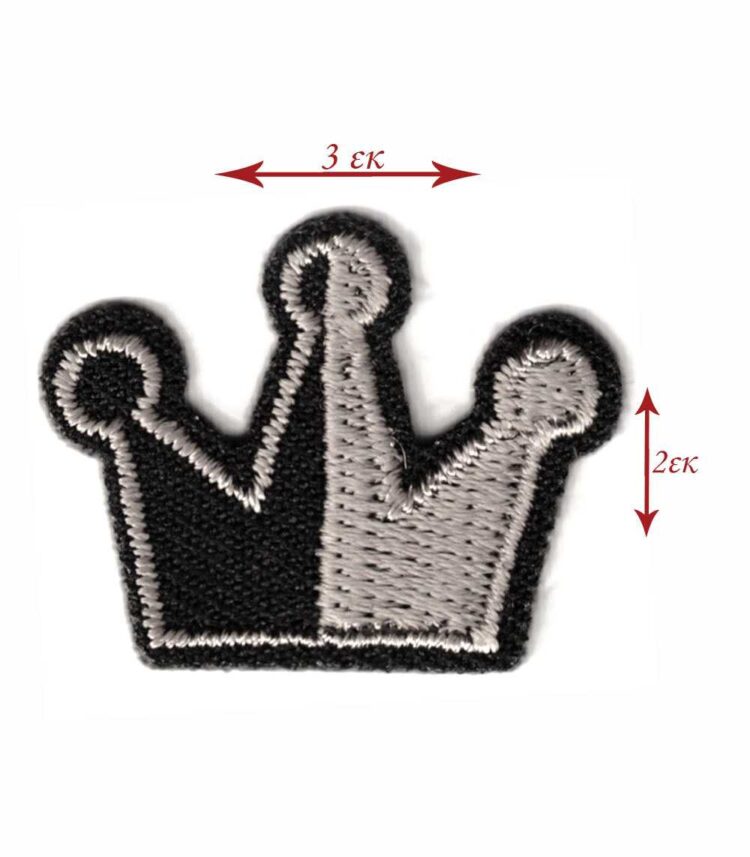Θερμοκολλητικό σιδερότυπο μοτίφ Κορώνα 3x2εκ - Marbet 5783.D00