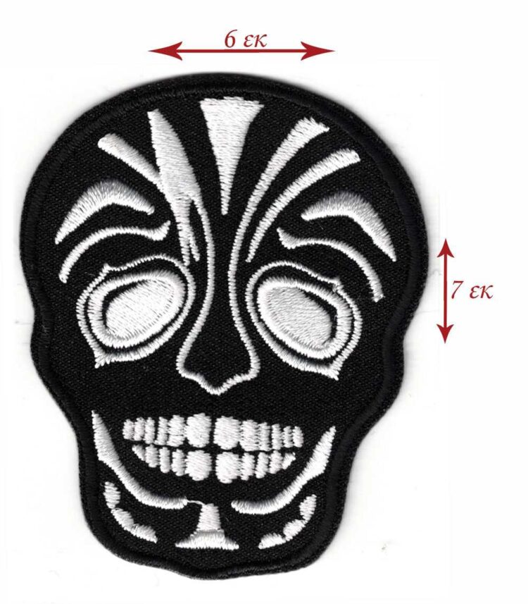 Θερμοκολλητικό σιδερότυπο μοτίφ Νεκροκεφαλή 6x7εκ - Marbet 5732.000