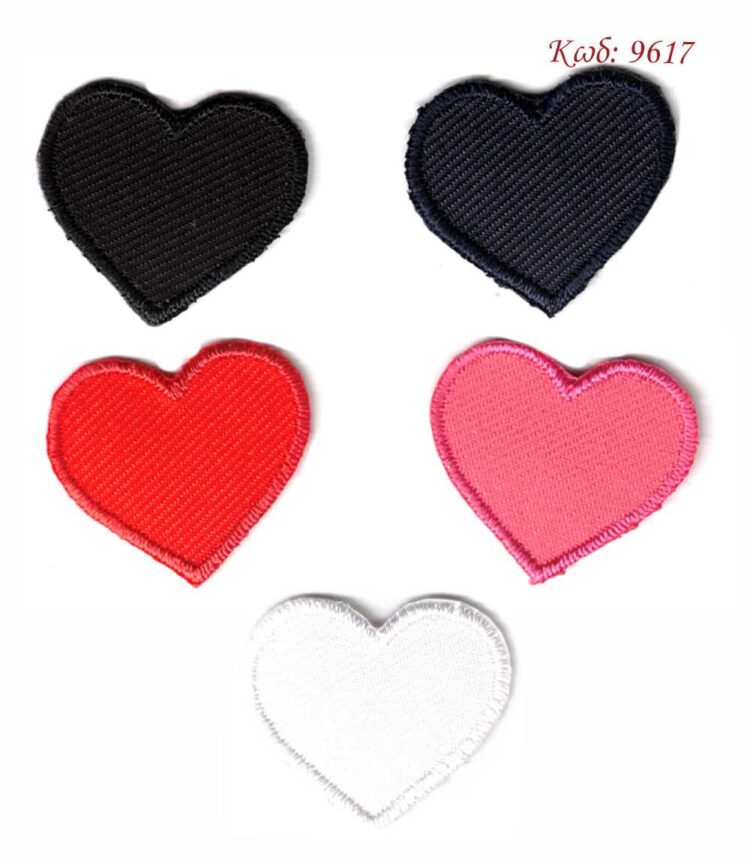 Θερμοκολλητικό σιδερότυπο μοτίφ Καρδιά 2,5x2,5εκ - Marbet 9617