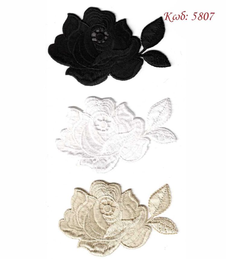 Θερμοκολλητικό σιδερότυπο μοτίφ Τριαντάφυλλο 8x5εκ - Marbet 5807