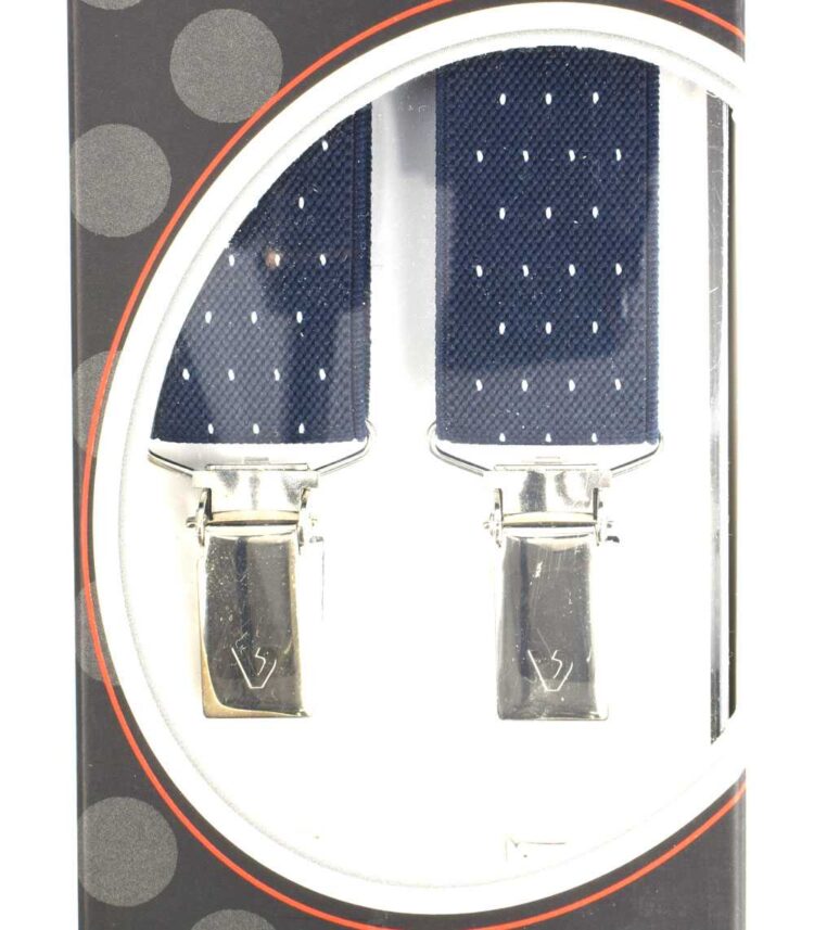 Τιράντες παντελονιού Victoria Ελληνικές 25mm Μπλε σκούρο πουά