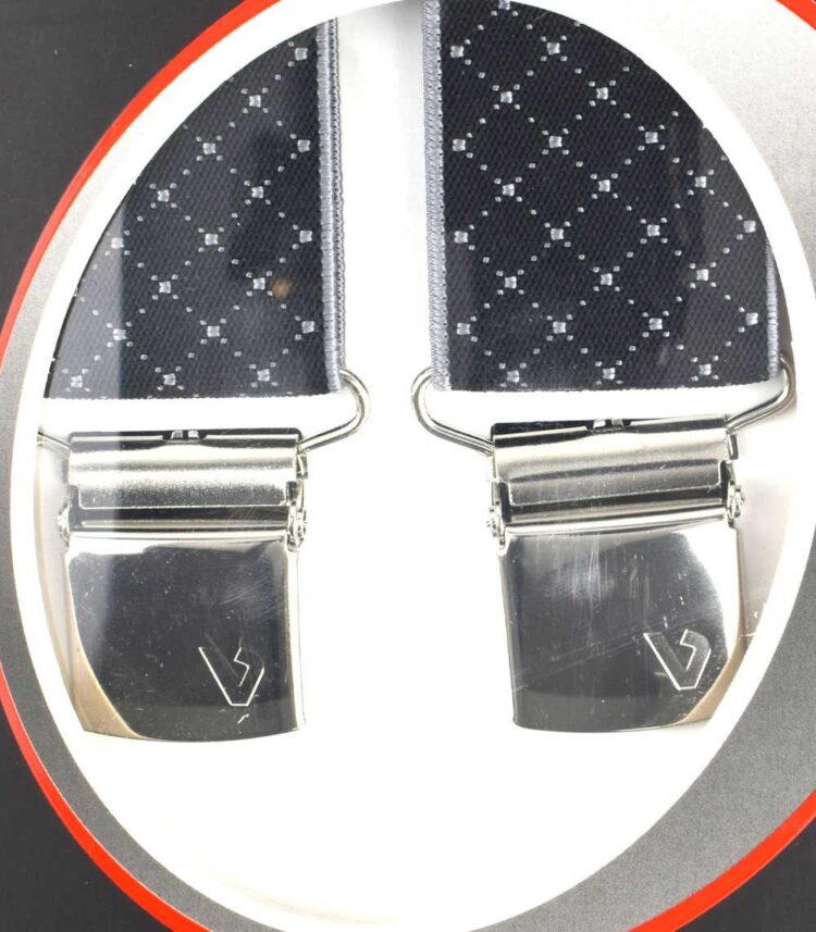 Τιράντες παντελονιού Victoria Ελληνικές 35mm Μαύρο ρόμβοι