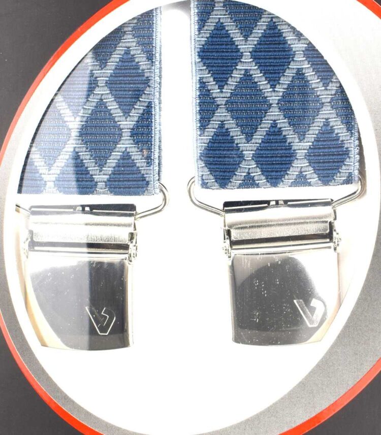 Τιράντες παντελονιού Victoria Ελληνικές 35mm Μπλε ρόμβοι