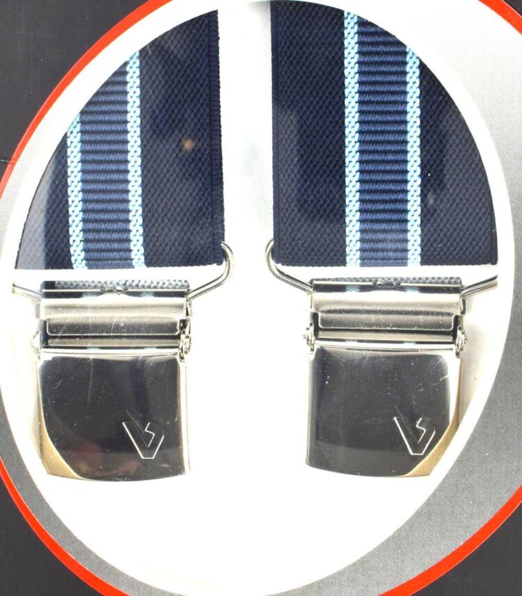 Τιράντες παντελονιού Victoria Ελληνικές 35mm Μπλε σκούρο ραφ ριγέ