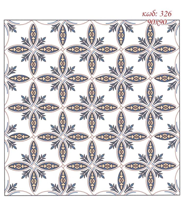 Σταμπωτό Κέντημα Καρέ 90x90 Κνωσός Art326 - Pero EX