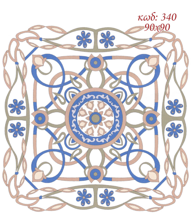 Σταμπωτό Κέντημα Καρέ 90x90 Κνωσός Art340 - Pero ΕΧ