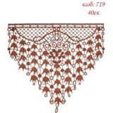 Γωνία Λασέ Μηχανής Φινίρισμα Κεντημάτων 40εκ Χάλκινο - 719