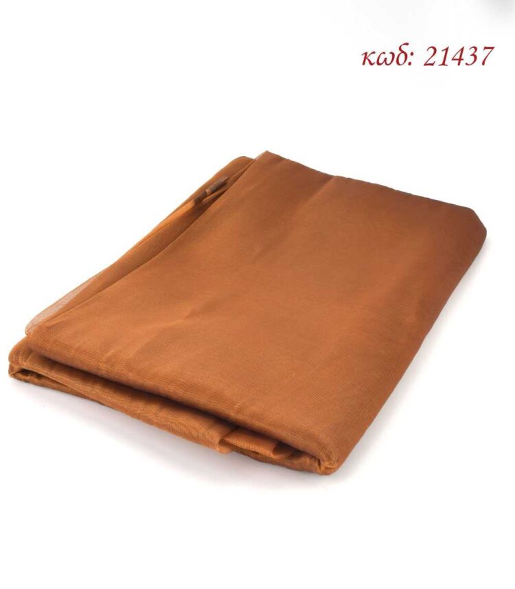 Ύφασμα οργάντζα - οργαντίνα διακοσμητικό 1x5μ χρυσαφί/μπρονζέ - 21437