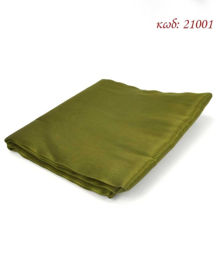 Ύφασμα οργάντζα - οργαντίνα διακοσμητικό 1x5μ λαδί - 21001