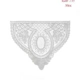 Γωνία Λασέ Μηχανής Φινίρισμα Κεντημάτων 30εκ Ασημί - 735