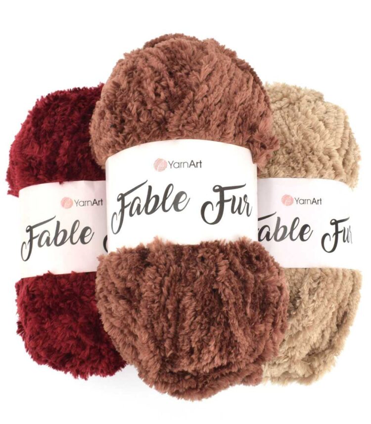 Fable Fur - Yarnart - Χνουδωτό ακρυλικό νήμα σαν γουνάκι 100γρ. 100μ.