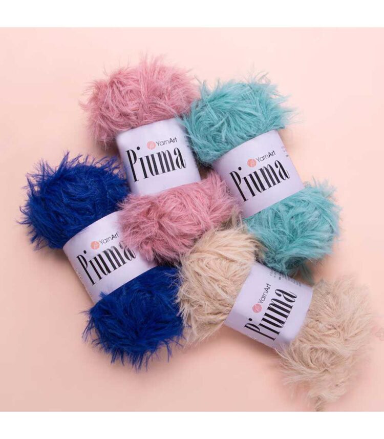 Piuma - Yarn art Χνουδωτό ακρυλικό νήμα 50γρ. 100μ.