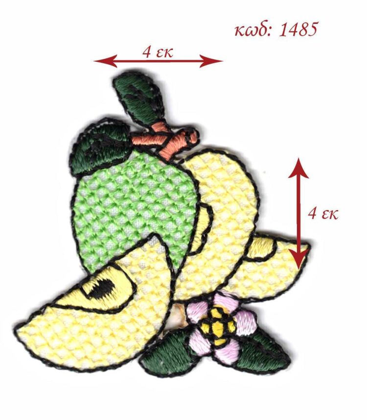 Θερμοκολλητικό σιδερότυπο μοτίφ Φρούτα 4x4εκ - 1485