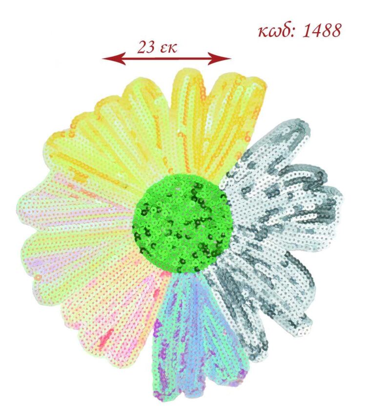 Θερμοκολλητικό σιδερότυπο μοτίφ Πεταλούδα με πούλιες 23εκ - 1488
