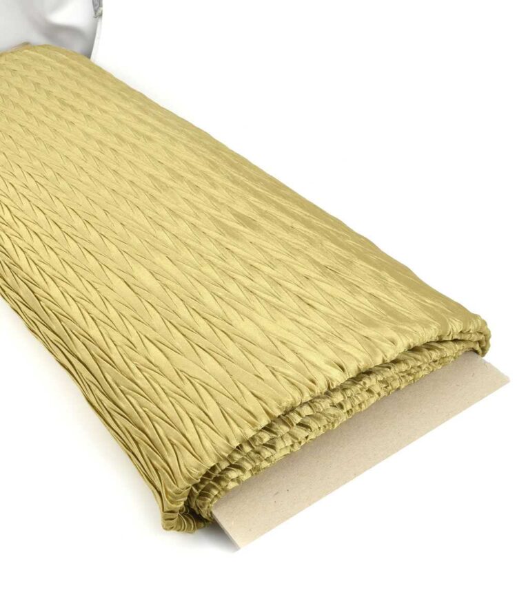 Ύφασμα με το μέτρο πλισέ διακοσμητικό Φάρδος 110εκ Χρυσαφί